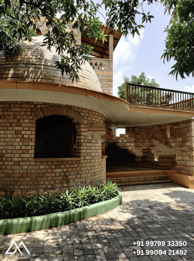 Natural stone bungalow construction in Ahmedabad &ndash; project 11